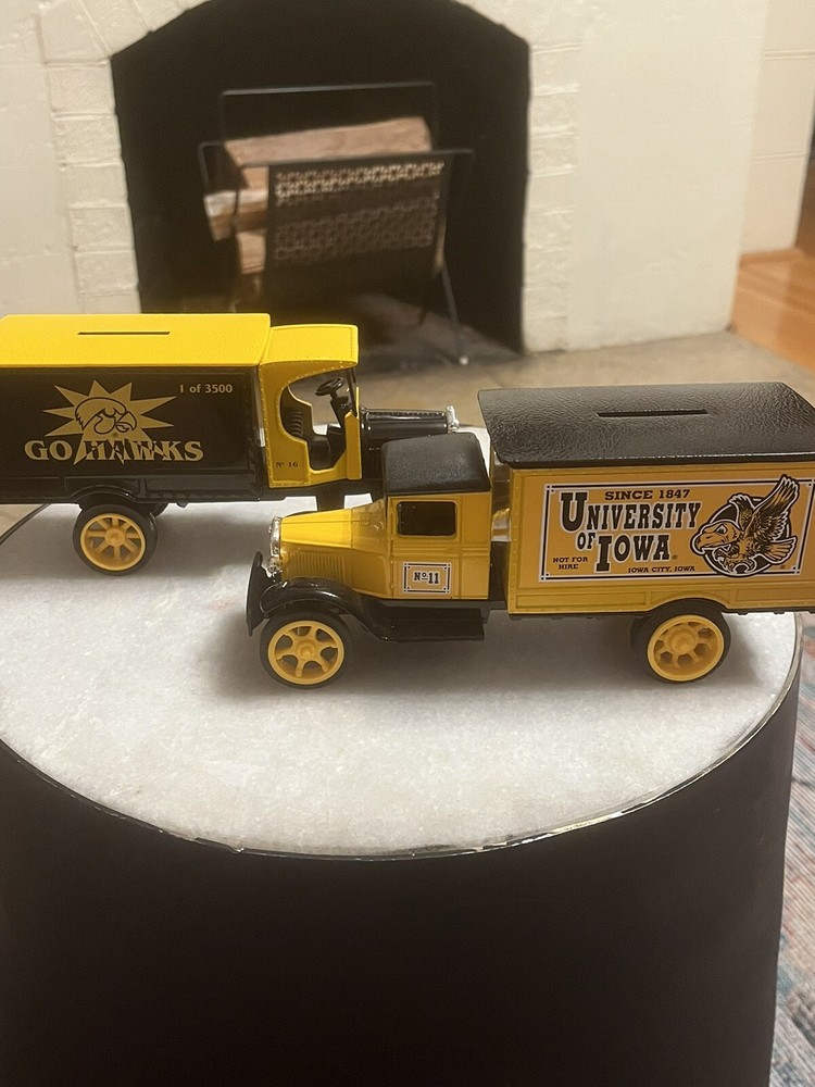 Ertl Iowa Hawkeye Truck Banks.  No 11.  1-5000. No. 16. 1-3500. Lot Of 2. NIB
