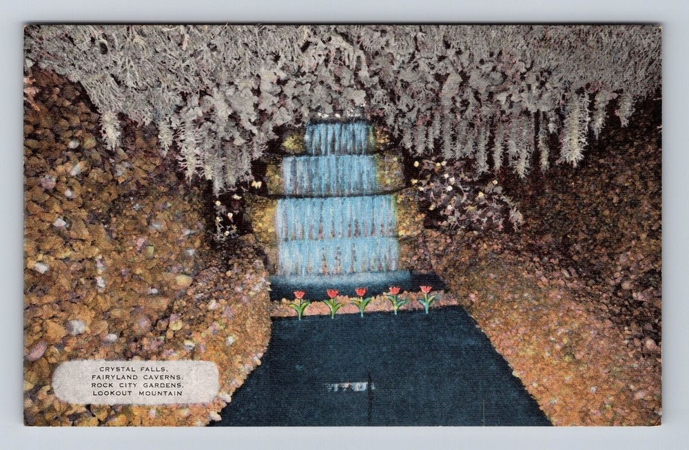 Vintage Postcard of Fairyland Caverns at Lookout Mountain in Crystal Falls TN