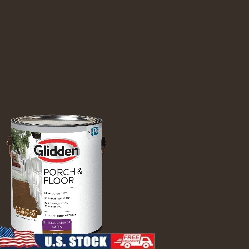 Durable Satin Finish Porch Floor Paint Concrete Wood Metal Interior Exterior New