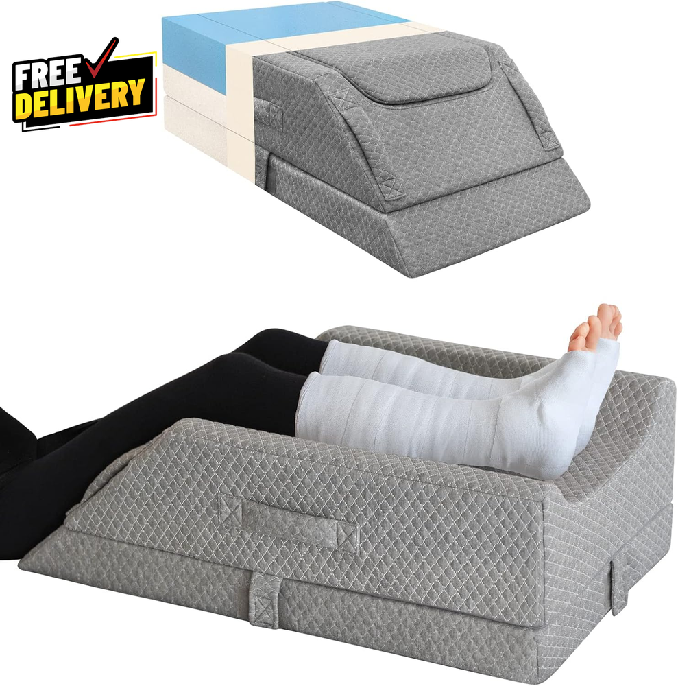 Adjustable Leg Elevation Pillows for Swelling after Surgery Cooling Memory F....
