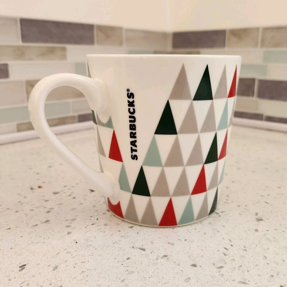 18oz 2017 STARBUCKS Mug Holiday Christmas Tree Coffee Tea Hot Drinks Cup