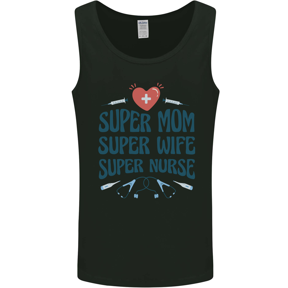 Super Mom Wife Nurse Mothers Day Gift Mens Vest Tank Top
