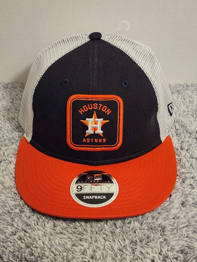Houston Astros New Era 9Fifty Cuadrado Bajo Perfil Snapback Camionero Sombrero NUEVO