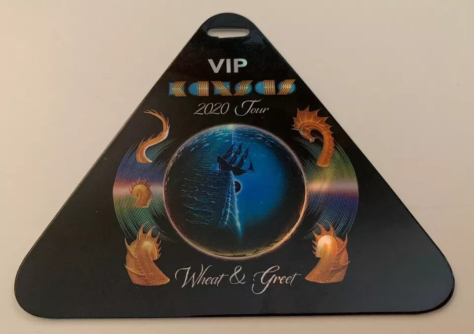 KANSAS Band 2020 Concert Tour Meet Wheat & Greet Backstage Pass Laminate