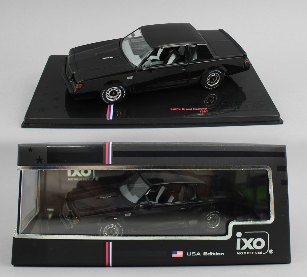 1:43 IXO Models *BLACK* 1987 Buick Grand National *DIECAST* NIB!
