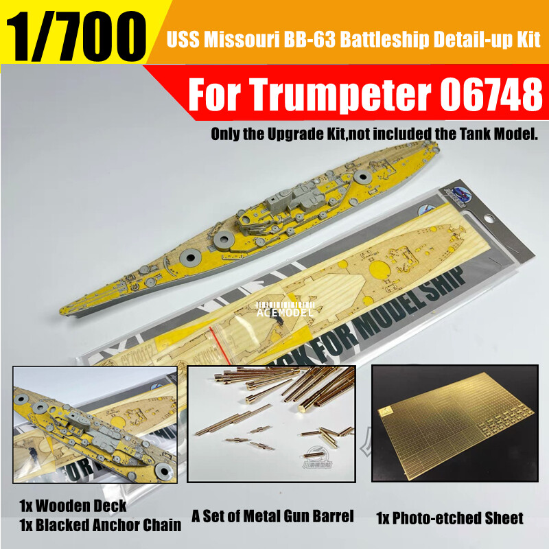 1/700 USS Missouri BB-63 Battleship Super Detail-up Kit for Trumpeter 06748