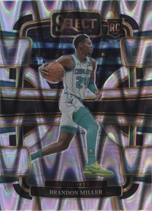 2023-24 Panini Select - Concourse Tectonic Prizm #80 Brandon Miller (RC)