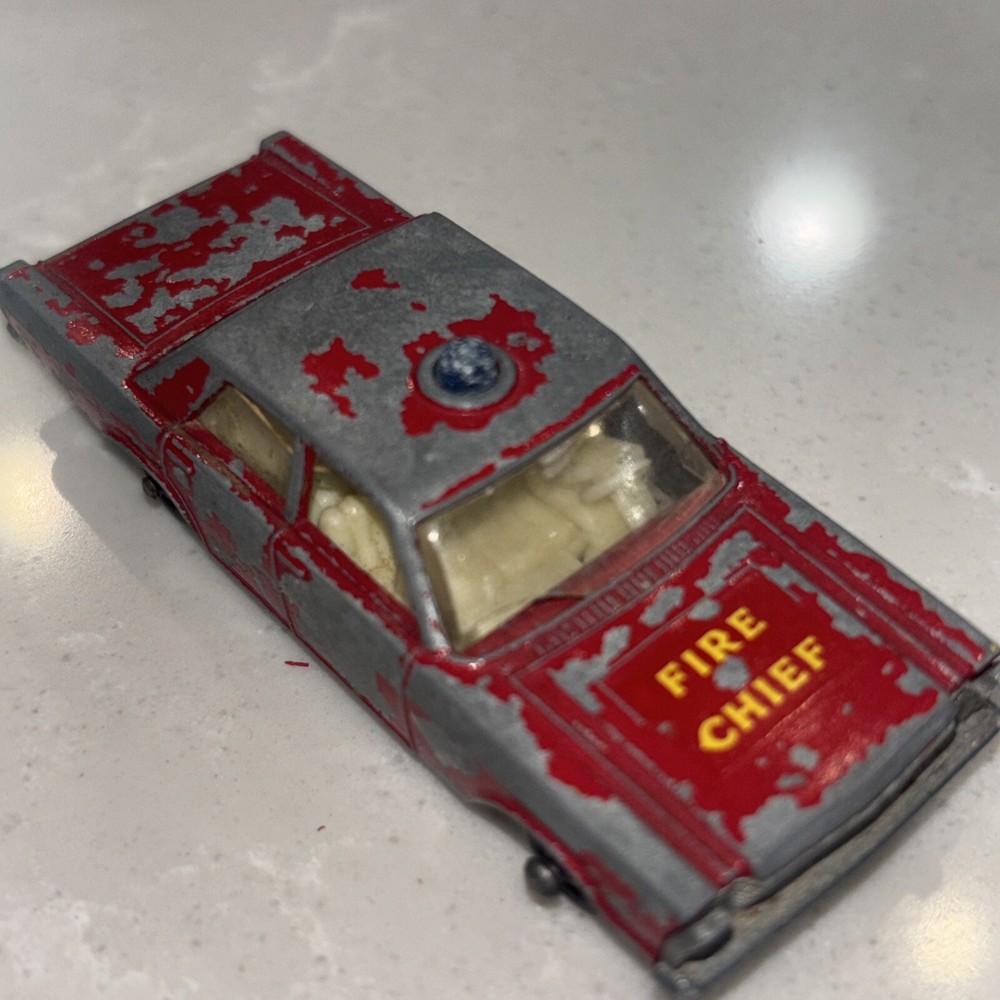 Vintage Matchbox Series No55/59 Ford Galaxie Fire Chief Lesney 1960