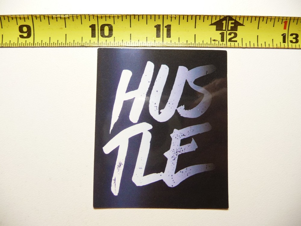 Hustle Sticker Decal for Scrapbooking with Positive Motivational Words