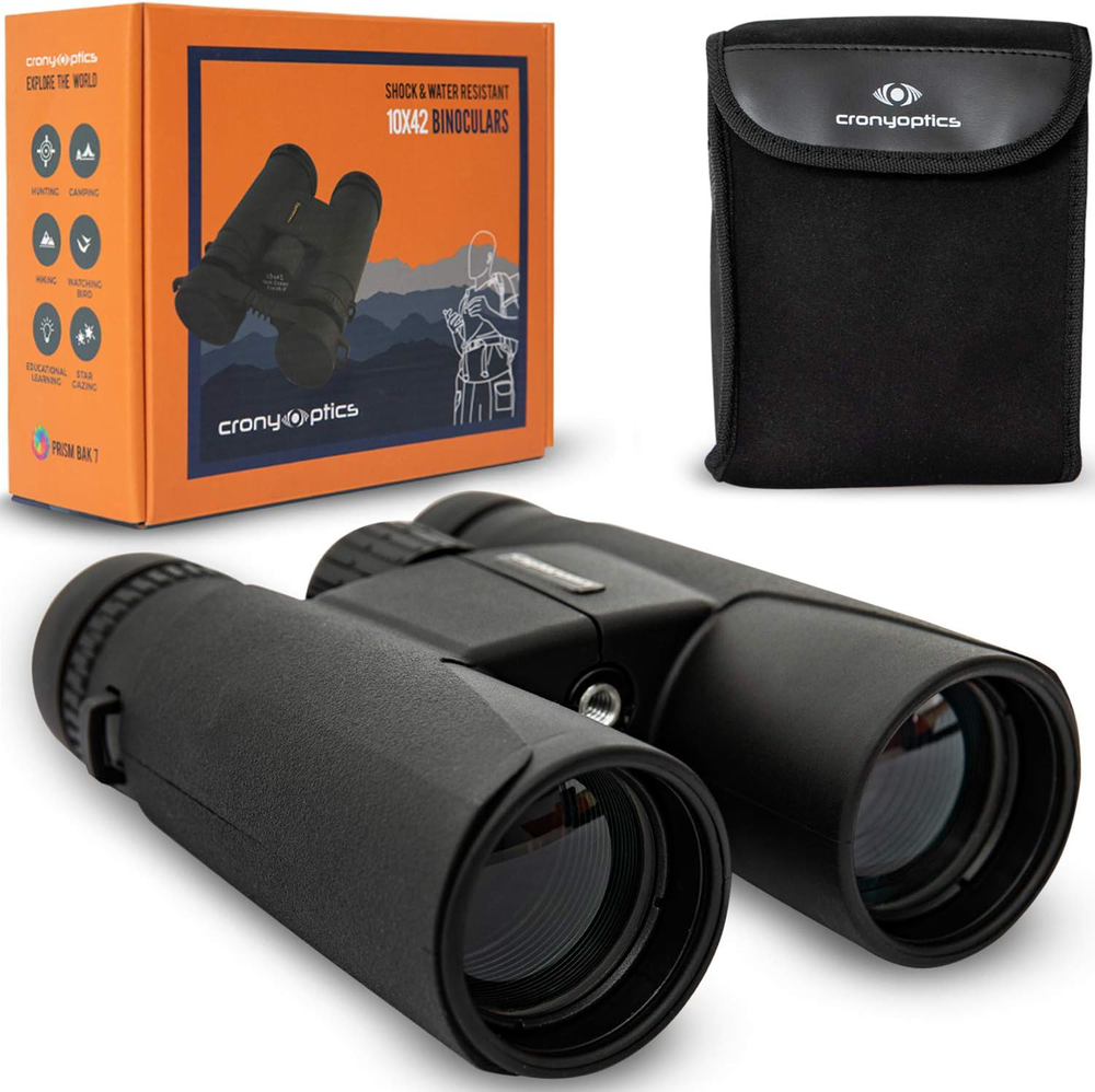 High-power 10x42 binoculars for birding and hunting