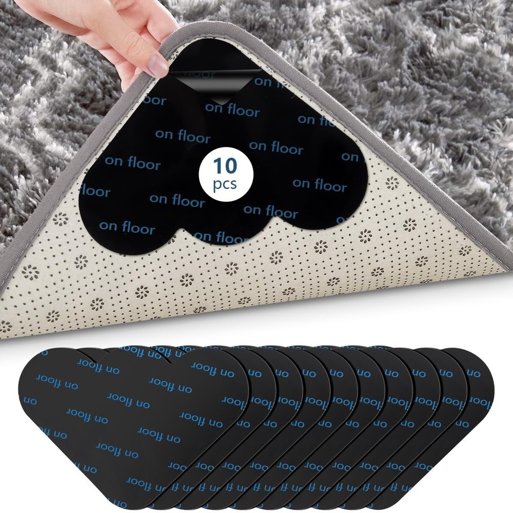 Non-Slip Reusable Rug Tape for Hardwood Floors and Carpets