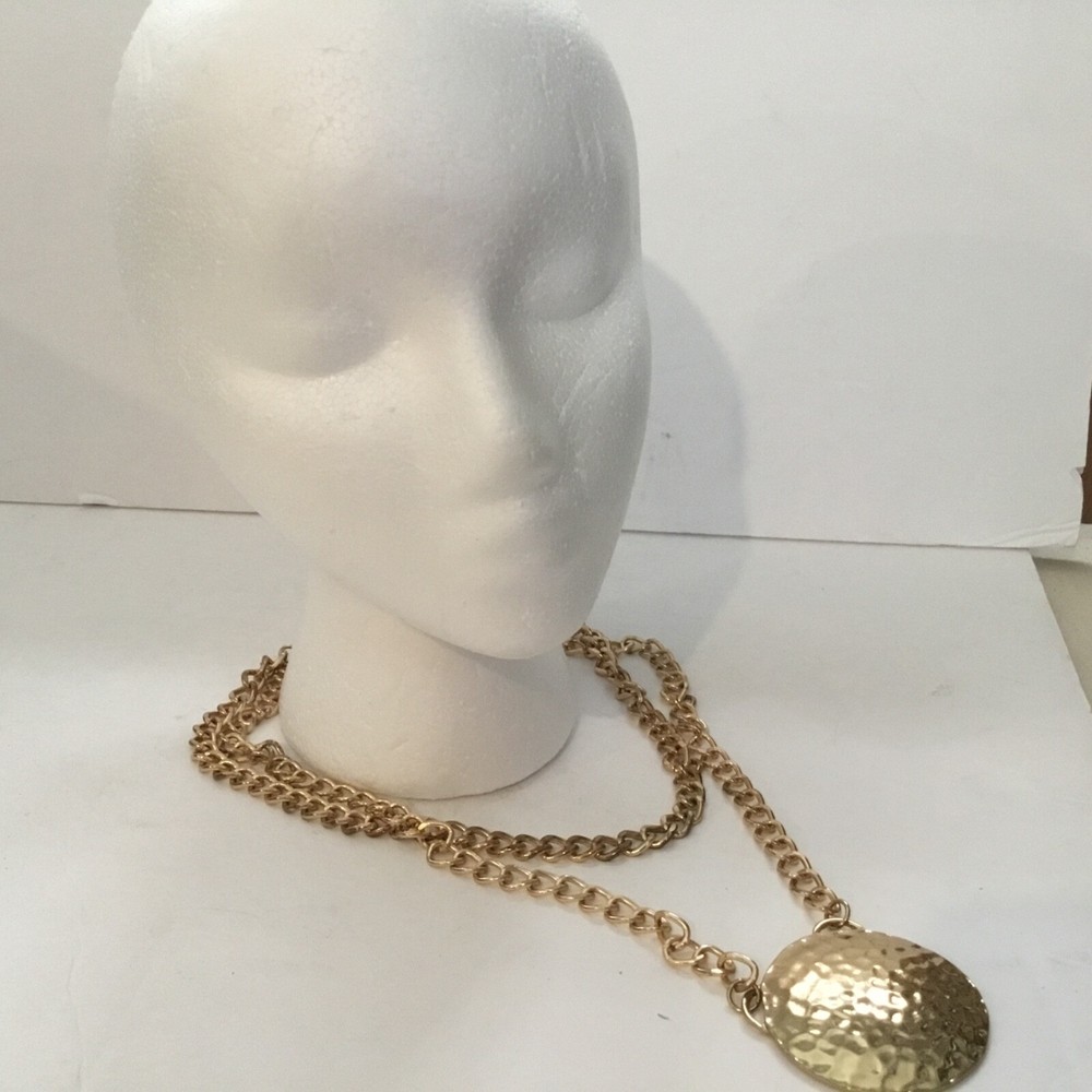 Custom jewerly. Golden two tier necklace. 20