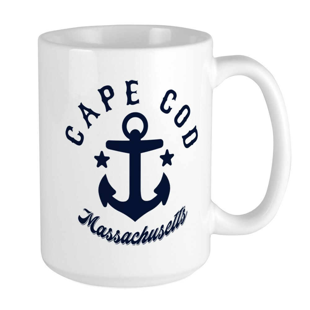 CafePress Cape Cod Mugs Coffee Mug, Large 15 oz. White Coffee Cup (277136612)