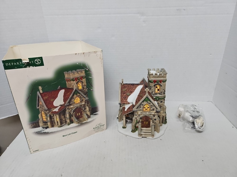2008 Department 56 The Dicken's Village #799993 WEST LOFT CHAPEL Retired UNUSED