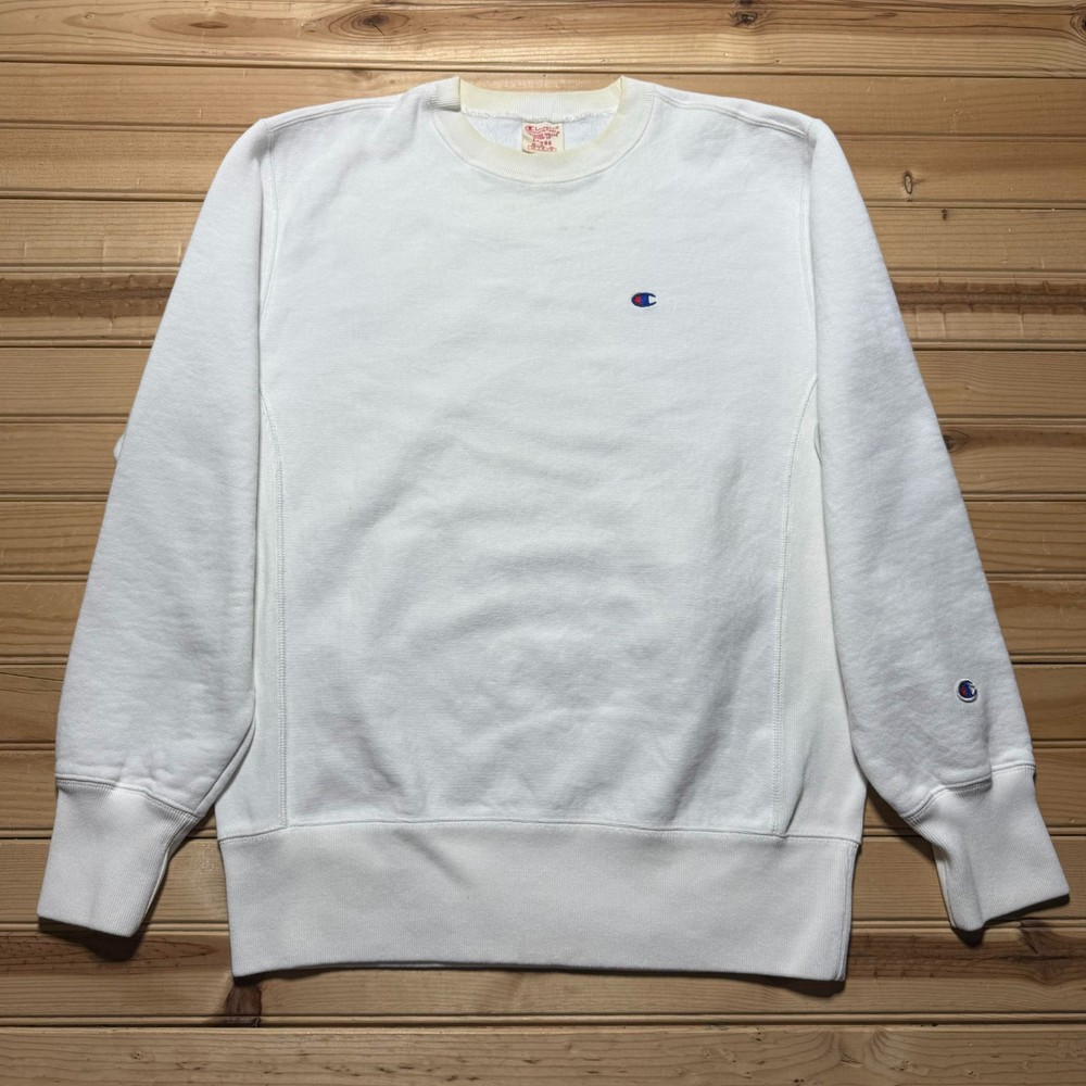 Vintage 90s Champion Reverse Weave Warm Up Crewneck Pullover Sweatshirt Large