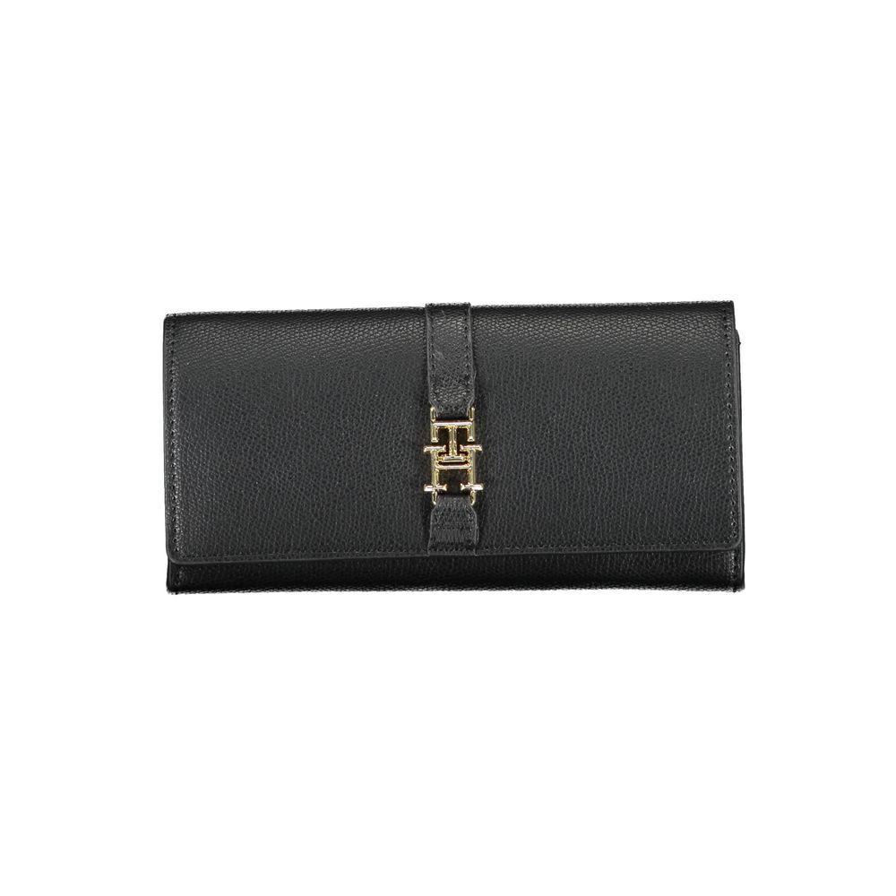 Tommy Hilfiger Black Polyester Slim Wallet for Men