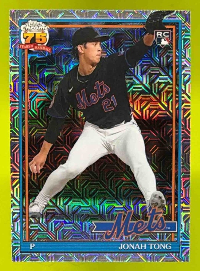 2026 Topps Chrome Jonah Tong Mojo RC #91C-34 New York Mets