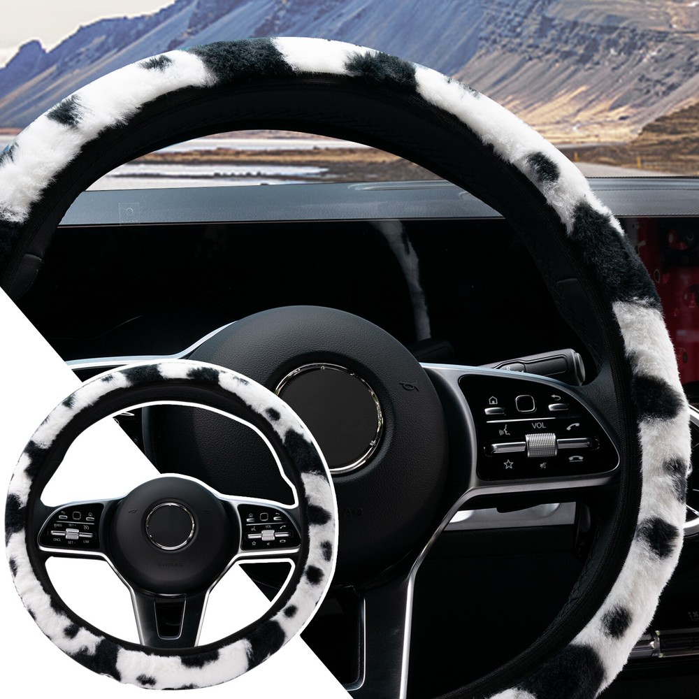 Car Cow Print Steering Wheel Cover Auto Accessories Girl  15
