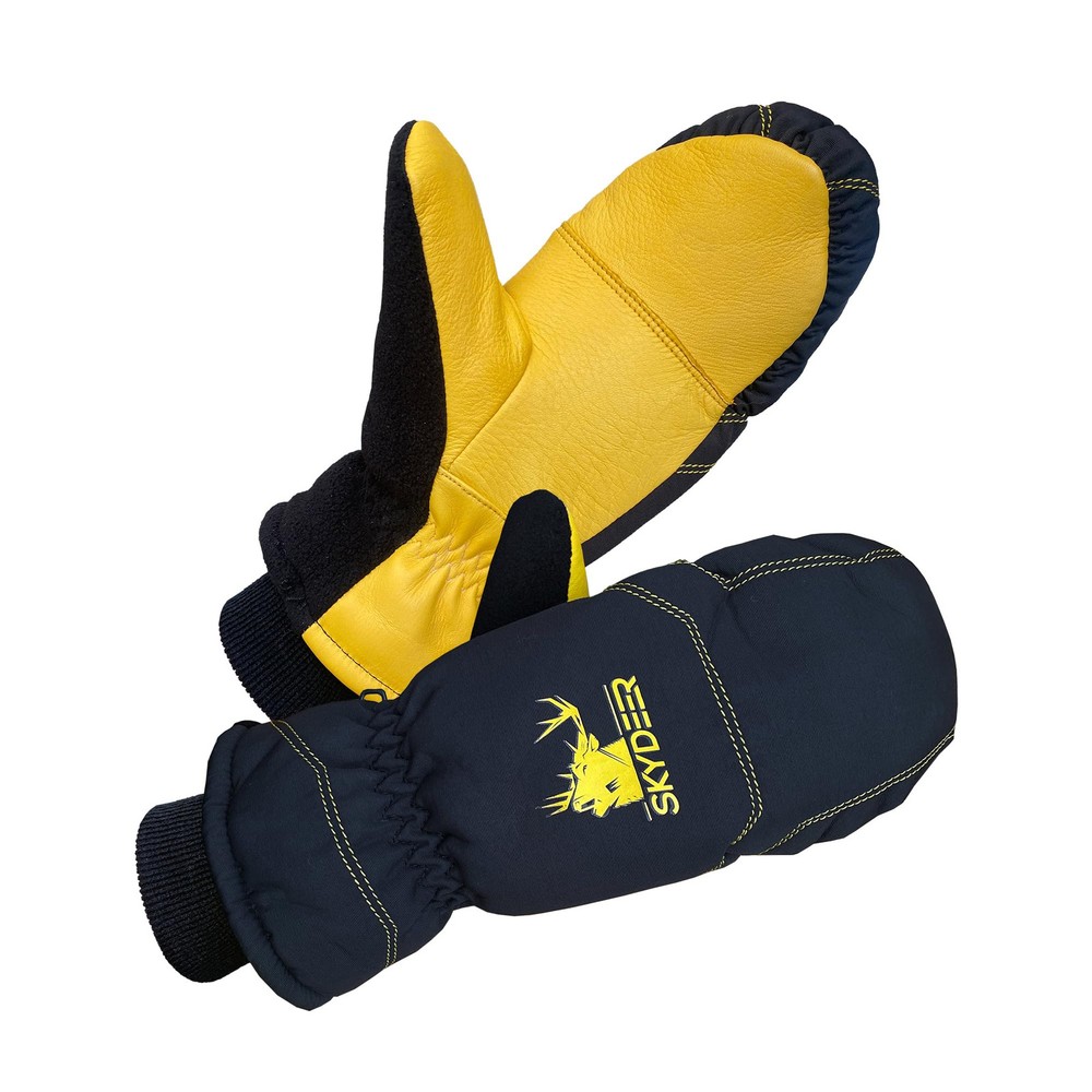 Winter Gloves for Men and Women, Skiing Mittens with Deerskin Leather and 150...