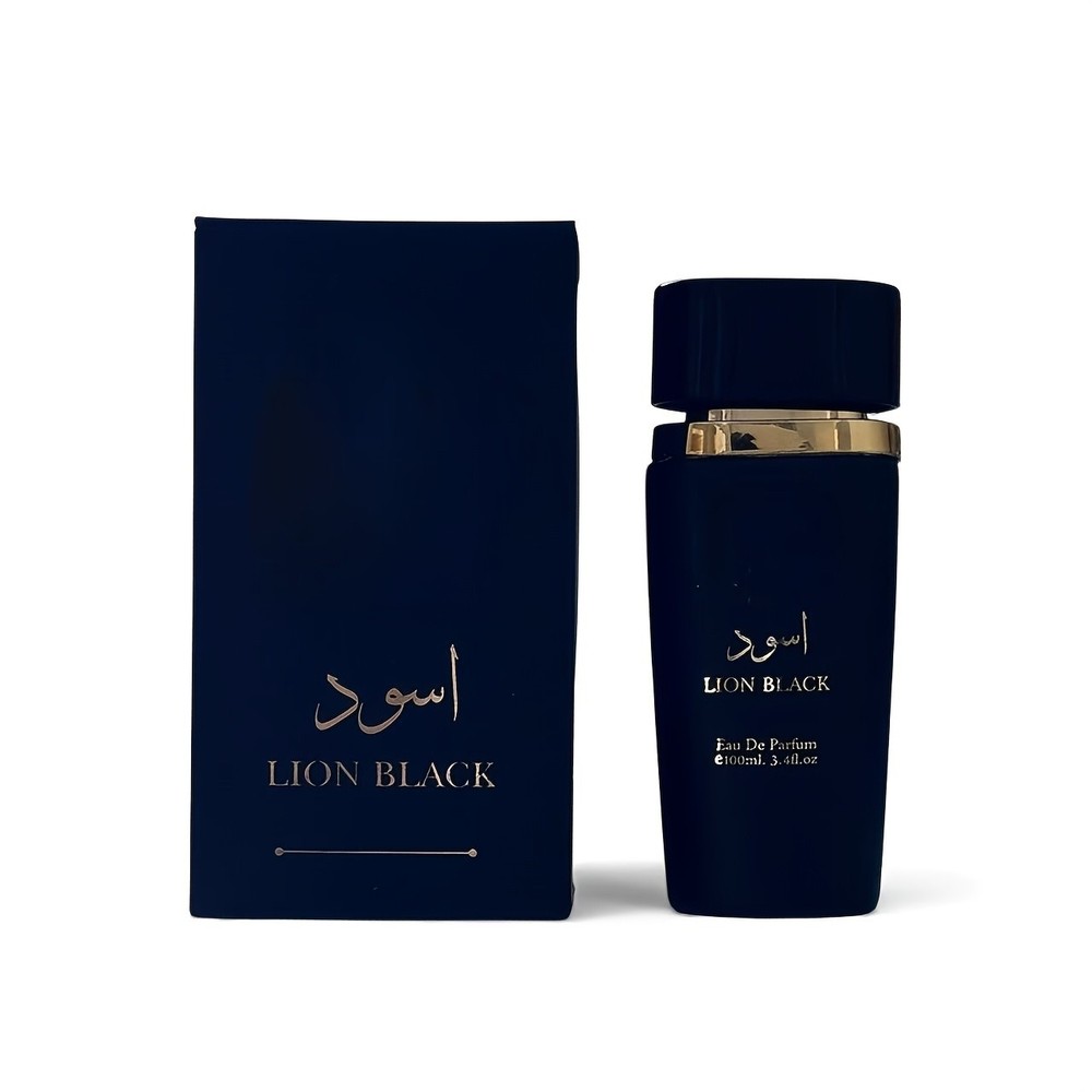 Lion Black Eau De Parfum 3.4oz - Masculine, Smoky Woods, Spices & Citrus NEW