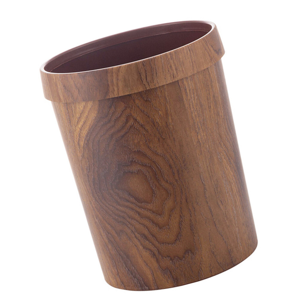 Garbage Can Container Bin Outdoor Trash Retro Decor Junk Case