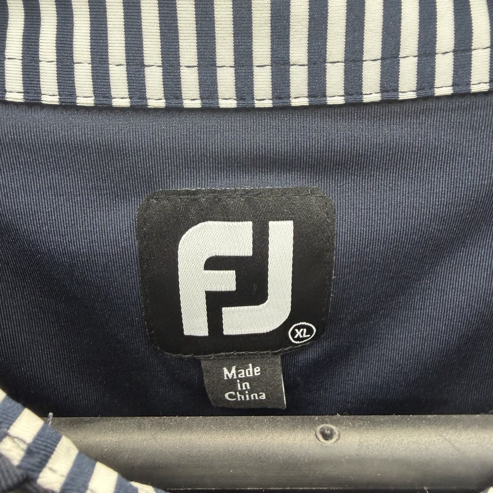 FootJoy FJ Men’s Golf Polo Shirt XL Navy Blue Athletic Short Sleeve Performance