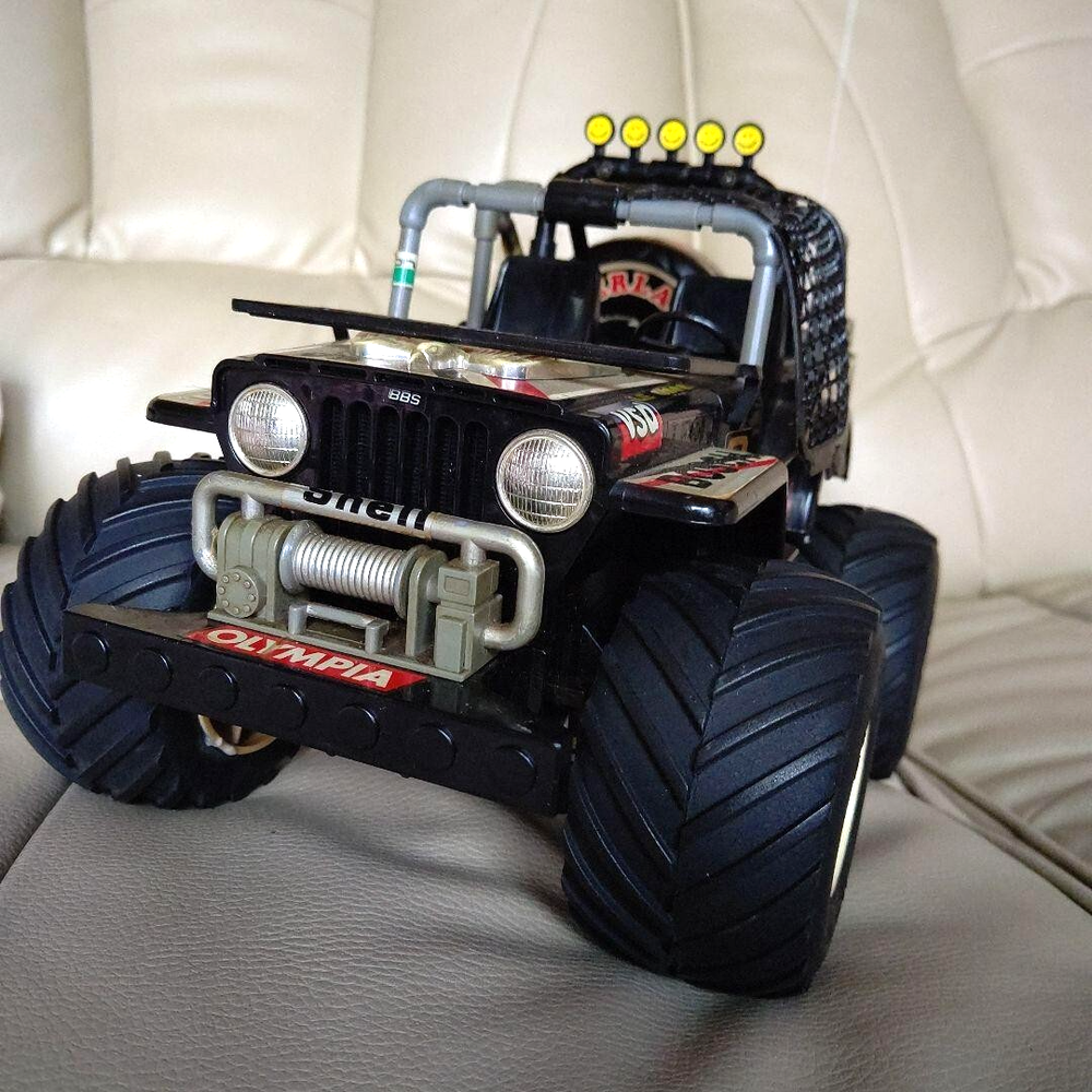 Showa Retro Vintage Taiyo RC 4x4 Jeep 27MHz Radio Control Used Japan