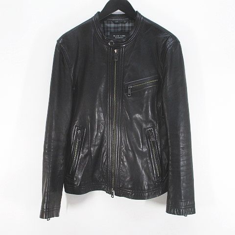 Burberry Black Label D1F07-806-09 Leather Jacket Riders M