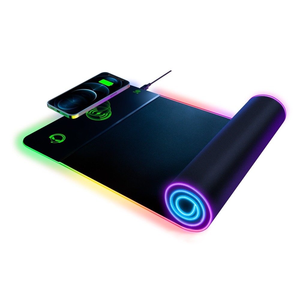 HyperGear Battle Charge Wireless Gaming Mouse Pad with Qi Charging