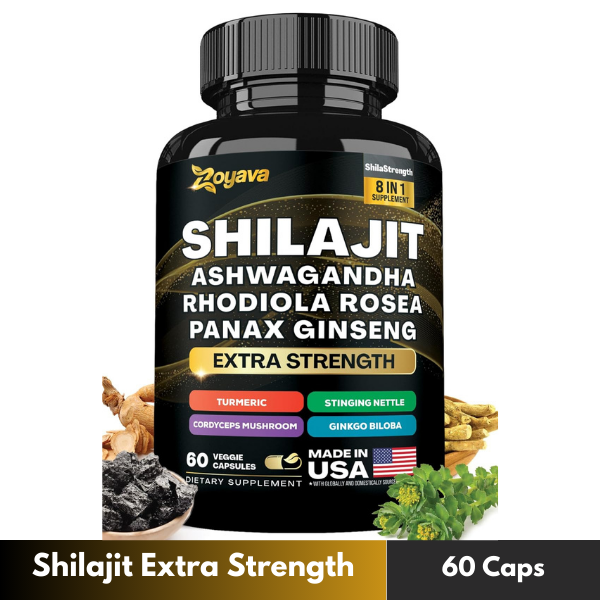 Shilajit Pure Himalayan 9000MG, Energy Booster Ashwagandha 2000MG - US Fast Ship