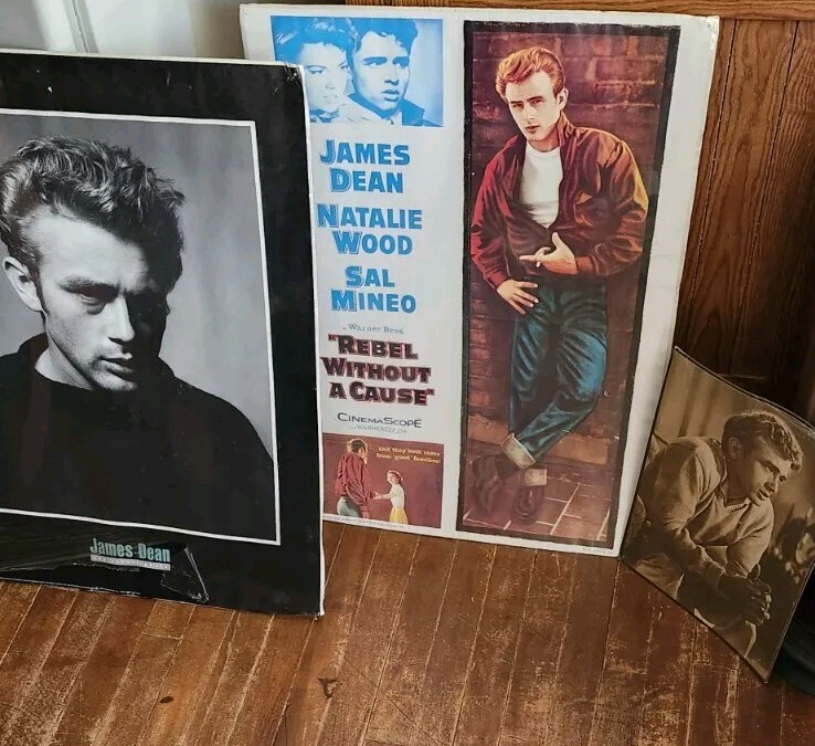 James Dean Movie Poster Lot Of 3 Vtg. Portal 1982