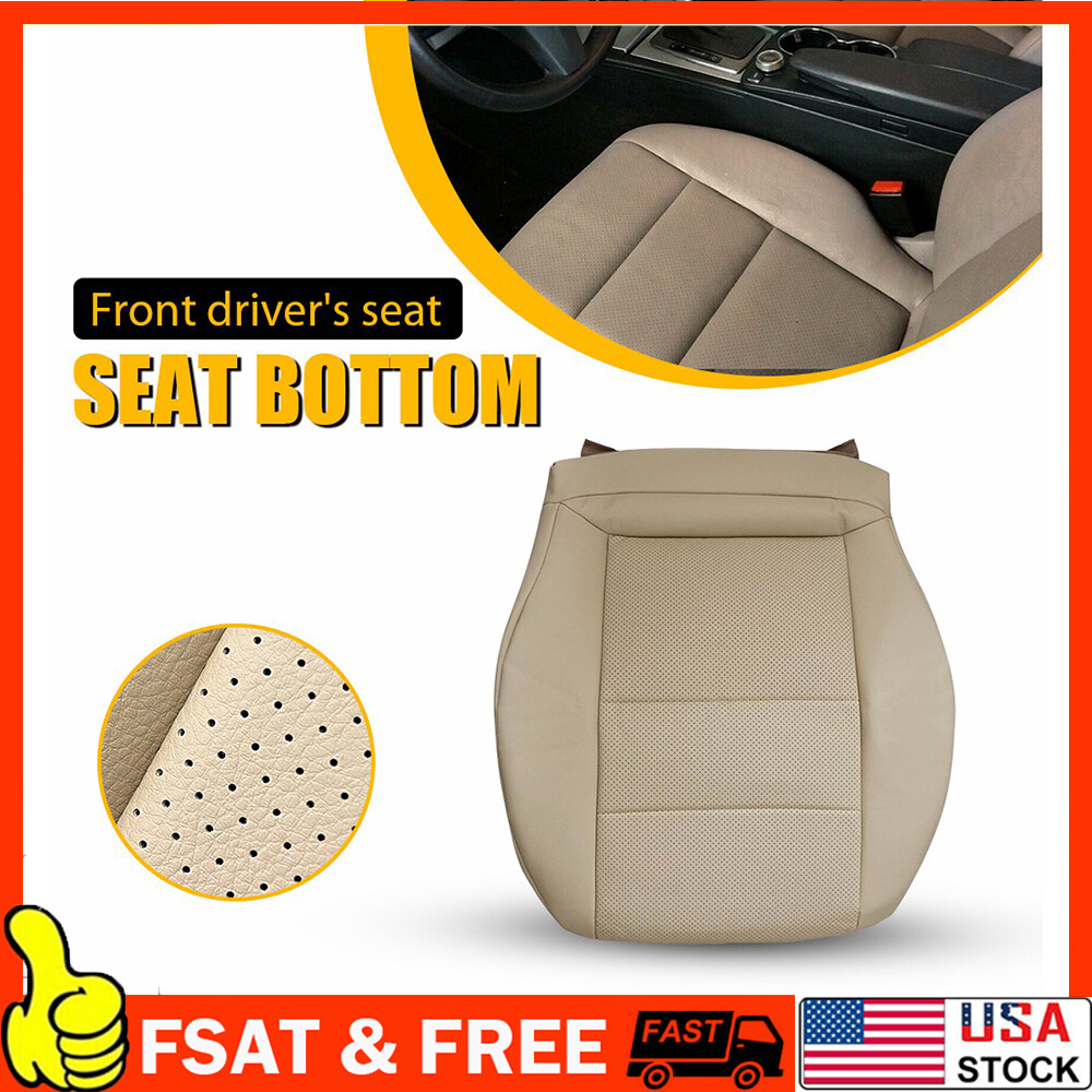 2008-2014 Mercedes C300 350 Tan Leather Bottom Seat Cover for Driver  