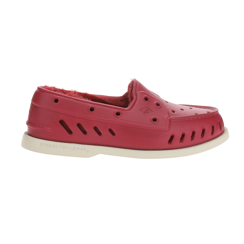 Sperry Authentic Original Cozy Float Boat  Womens Red Flats Casual STS87090