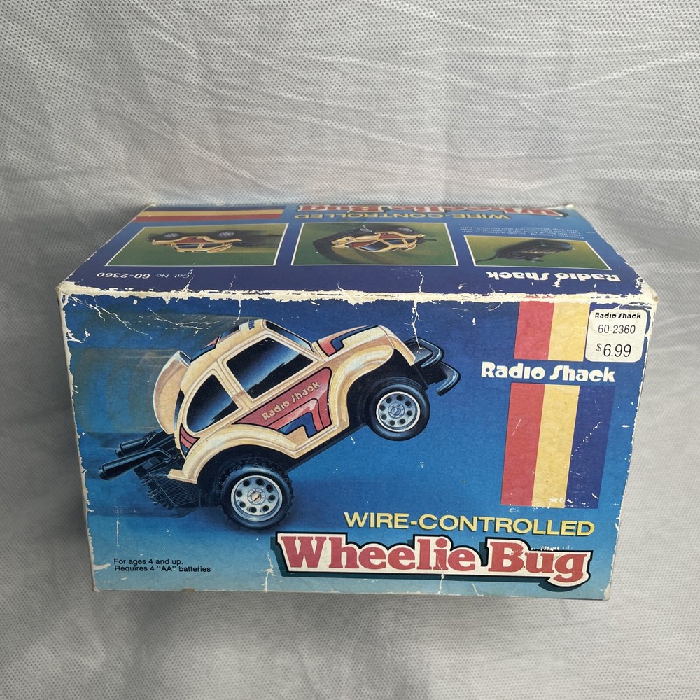 Vintage 1991 Radio Shack Wheelie Bug Remote Control Car New Old Stock