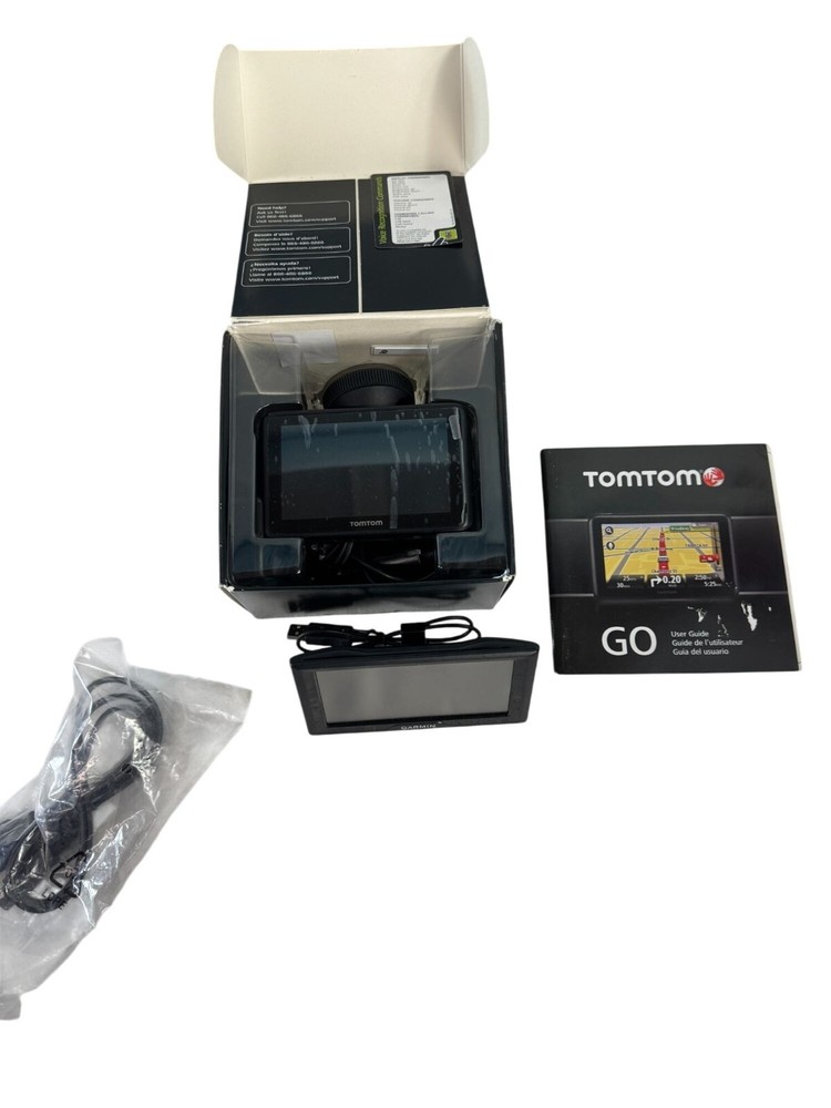 Lot of 2 GPS Devices Garmin TomTom 4cso3 With Accessories