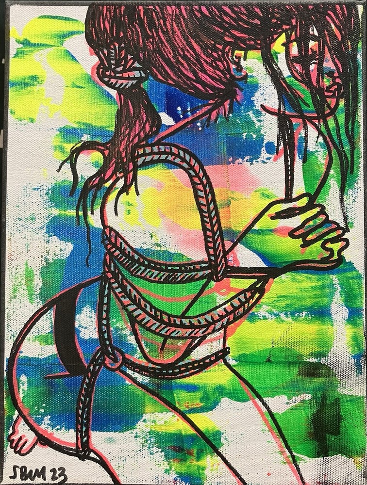 Painting 11 X 14 Original Art By Sbell Acrylic on Stretched Canvas