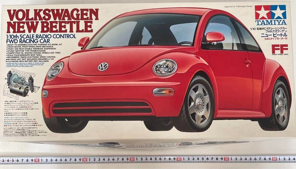 TAMIYA 1/10 RC Volkswagen New Beetle Radio Controlled Car Kit