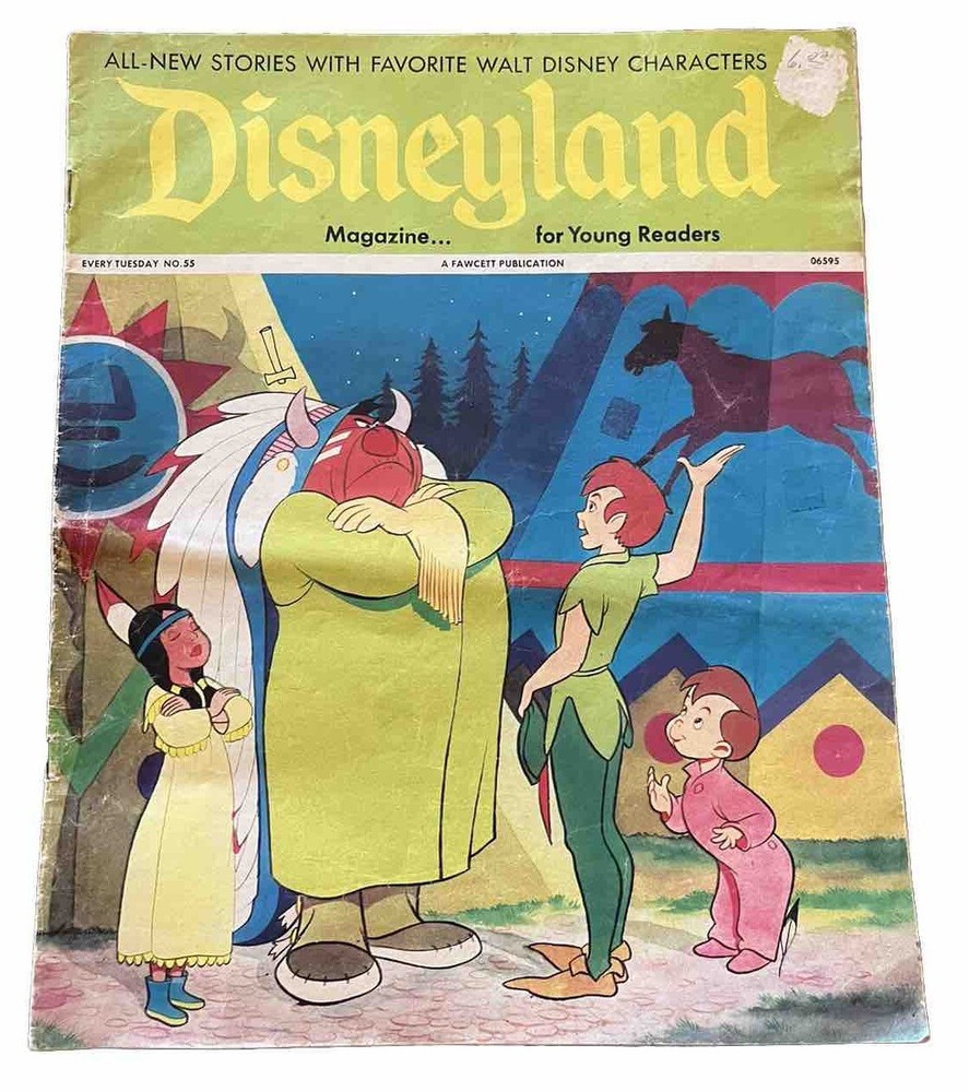 Vintage DISNEYLAND Magazine/comic No 55 ~ Rare 1970s DisneyMania Item Peter Pan