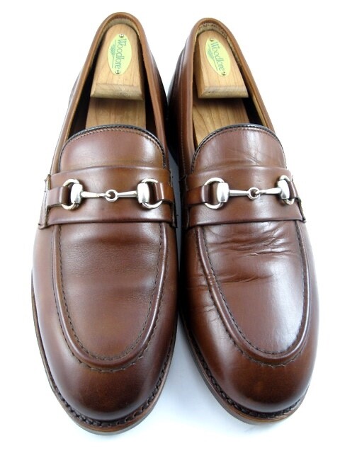 Allen Edmonds Randolph Mens Bit Penny Loafers in Chili Size 10D 568N