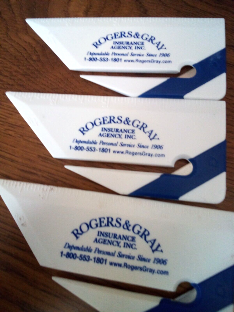 Lot of 3 Letter Openers Paper Craft Art Coupon Cutter w Concealed Blade 3