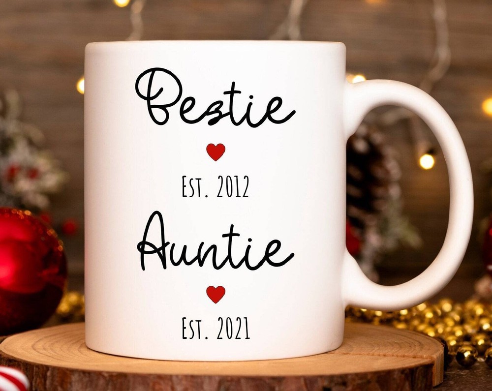 Personalized Best Friend Mug Pregnancy Announcement New Baby Announcement