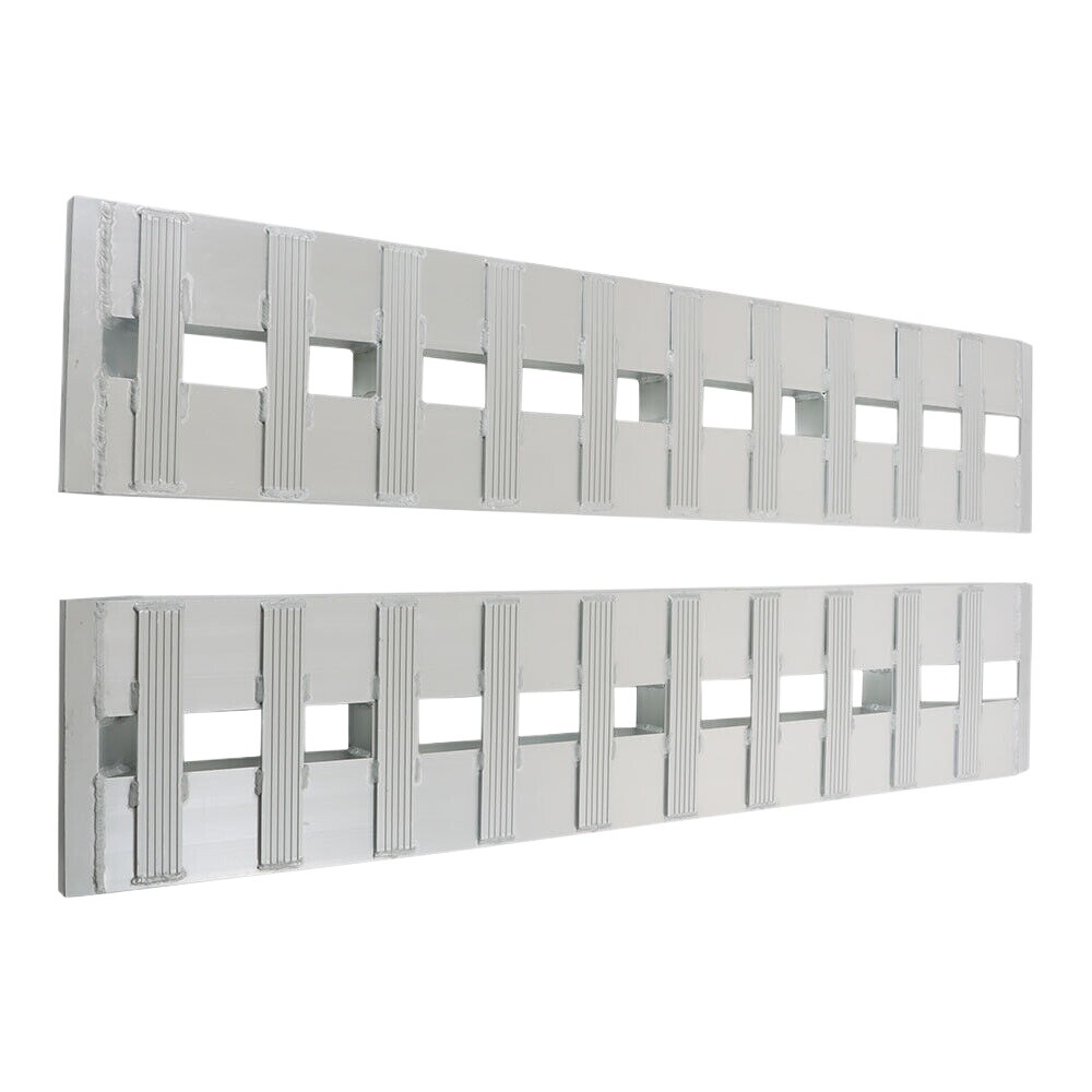 60''x12'' Aluminum Ramps Car Trailer Truck Ramps Hook End 6500Lbs 2Pcs