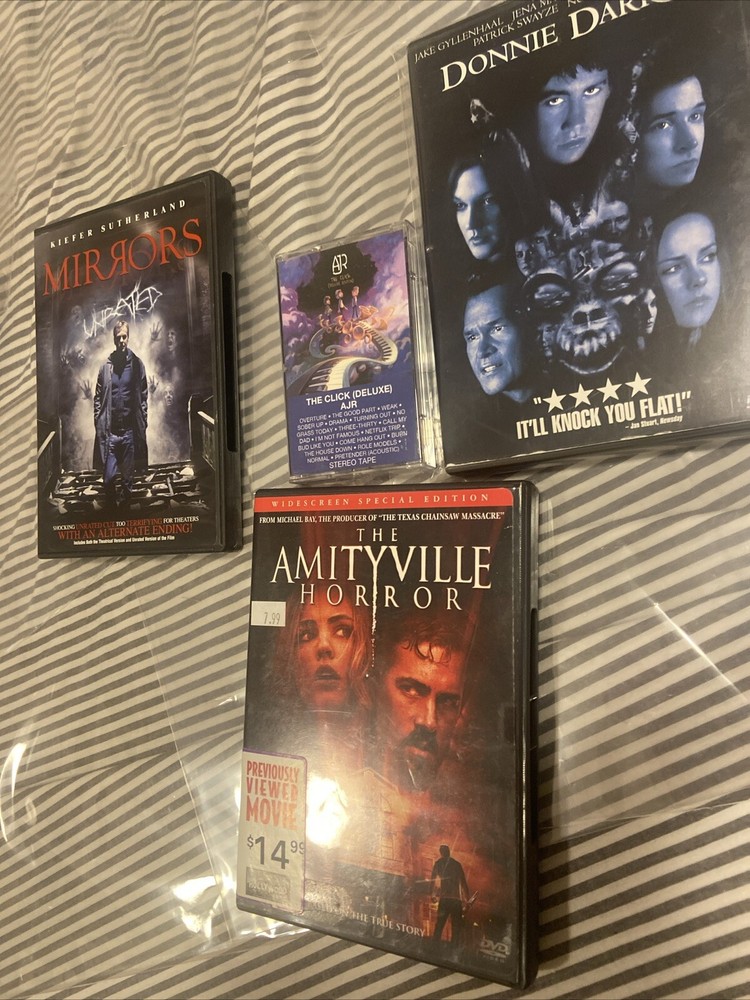 Ajr-the Click Near Mint- Custom Cassette Clearance Sale + 3 Horror DVDs-image