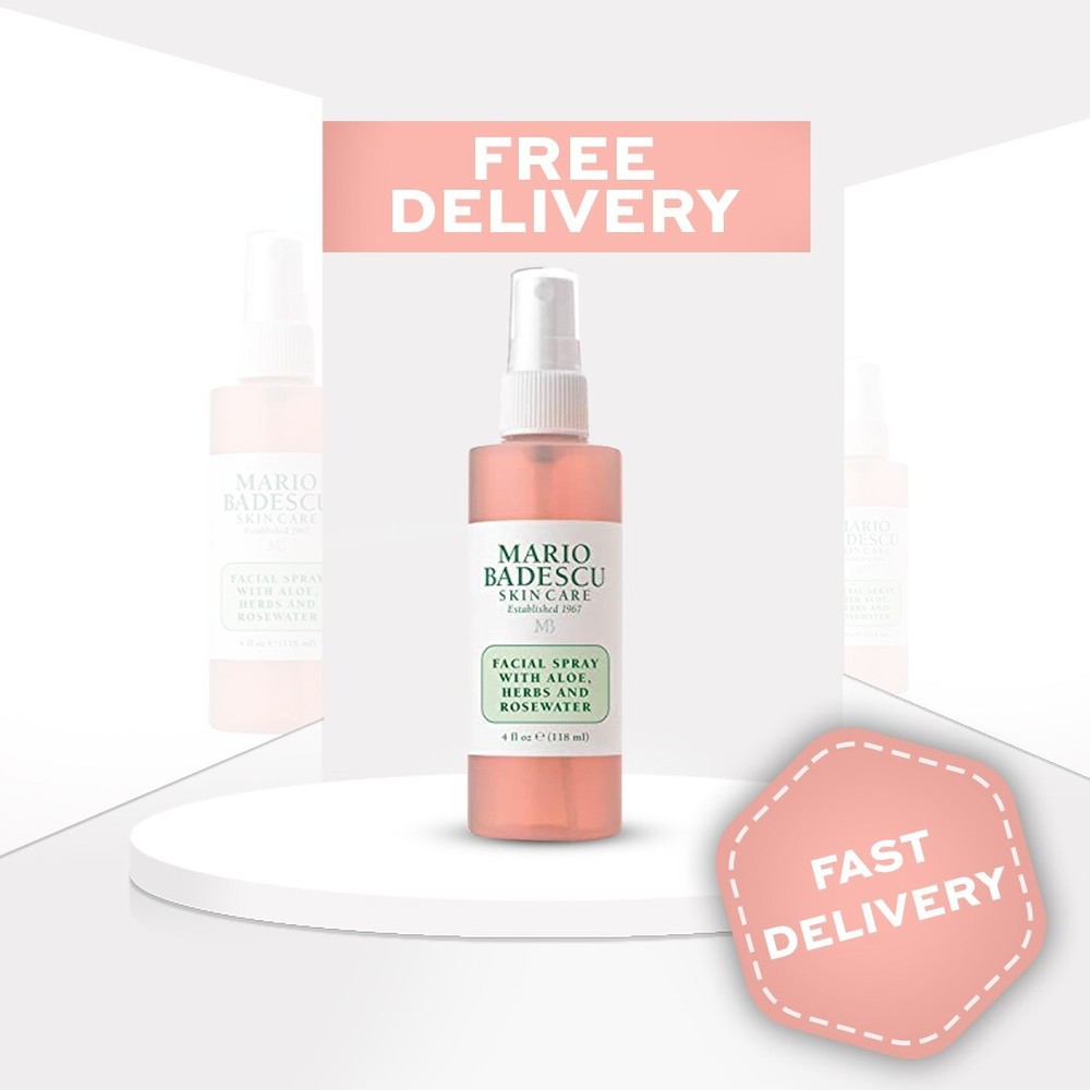Mario Badescu Rosewater Facial Spray with Aloe & Herbs for All Skin Types