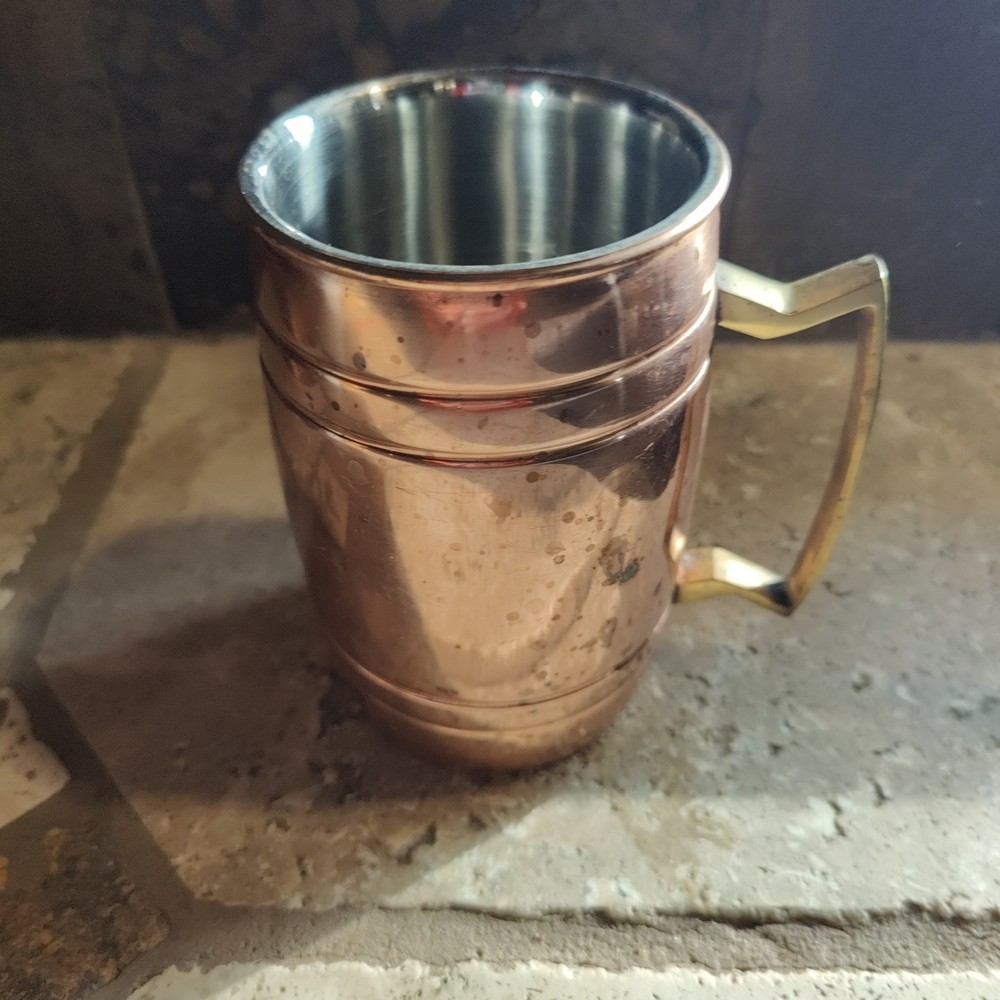 Copper Plated Aluminum Moscow Mule Mug - Free shipping