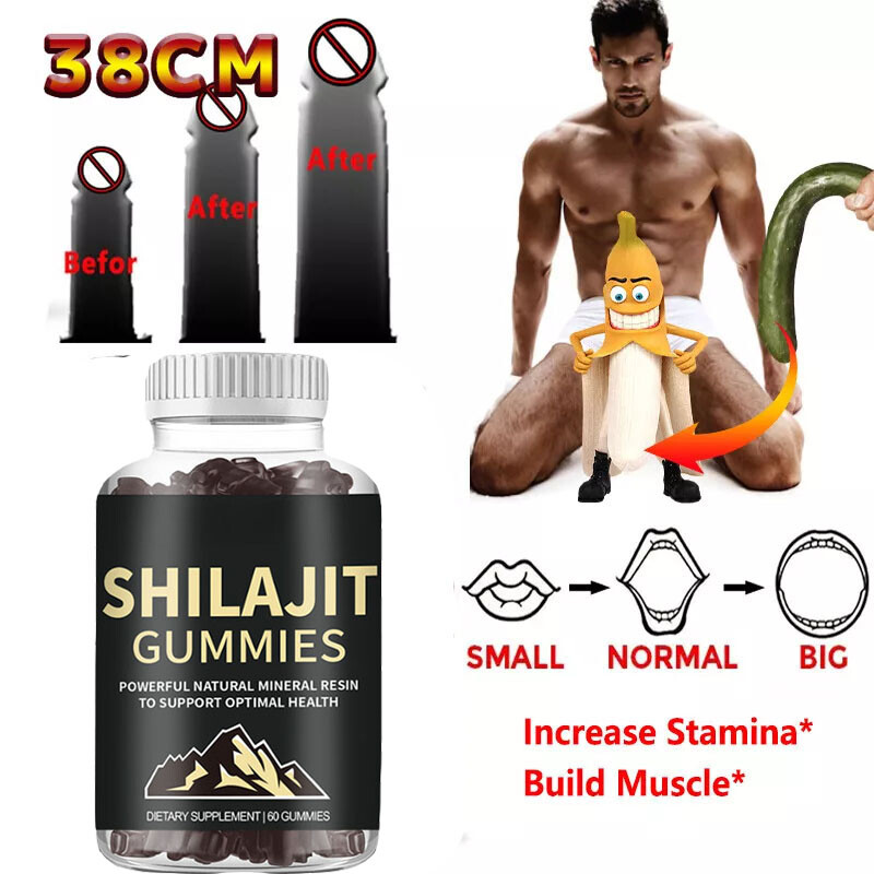 Pure Himalayan Shilajit Gummies Organic,Boost Energy,Stress Relief  Healthy Help