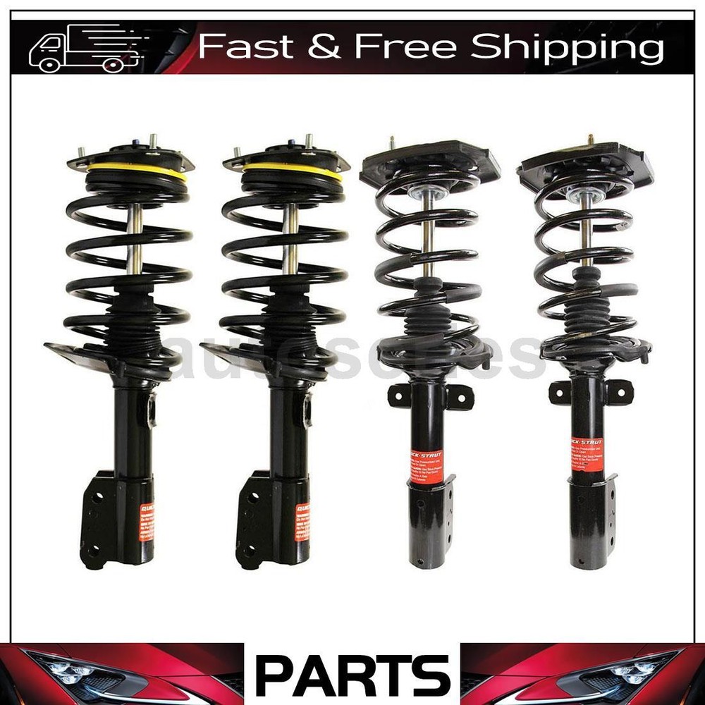 4 Front Complete Loaded Strut Coil Springs For Pontiac Grand Prix 3.8L 2008