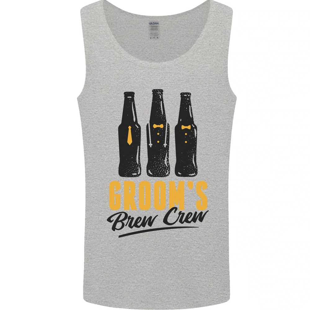 Grooms Brew Crew Stag Do Beer Vest Tank Top for Men