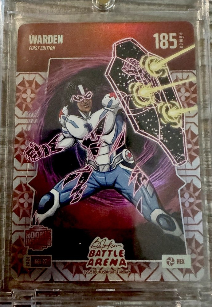 2026 Bo Jackson Battle Arena Warden “Cam Ward” Rookie* Great Grandma Lino Hex