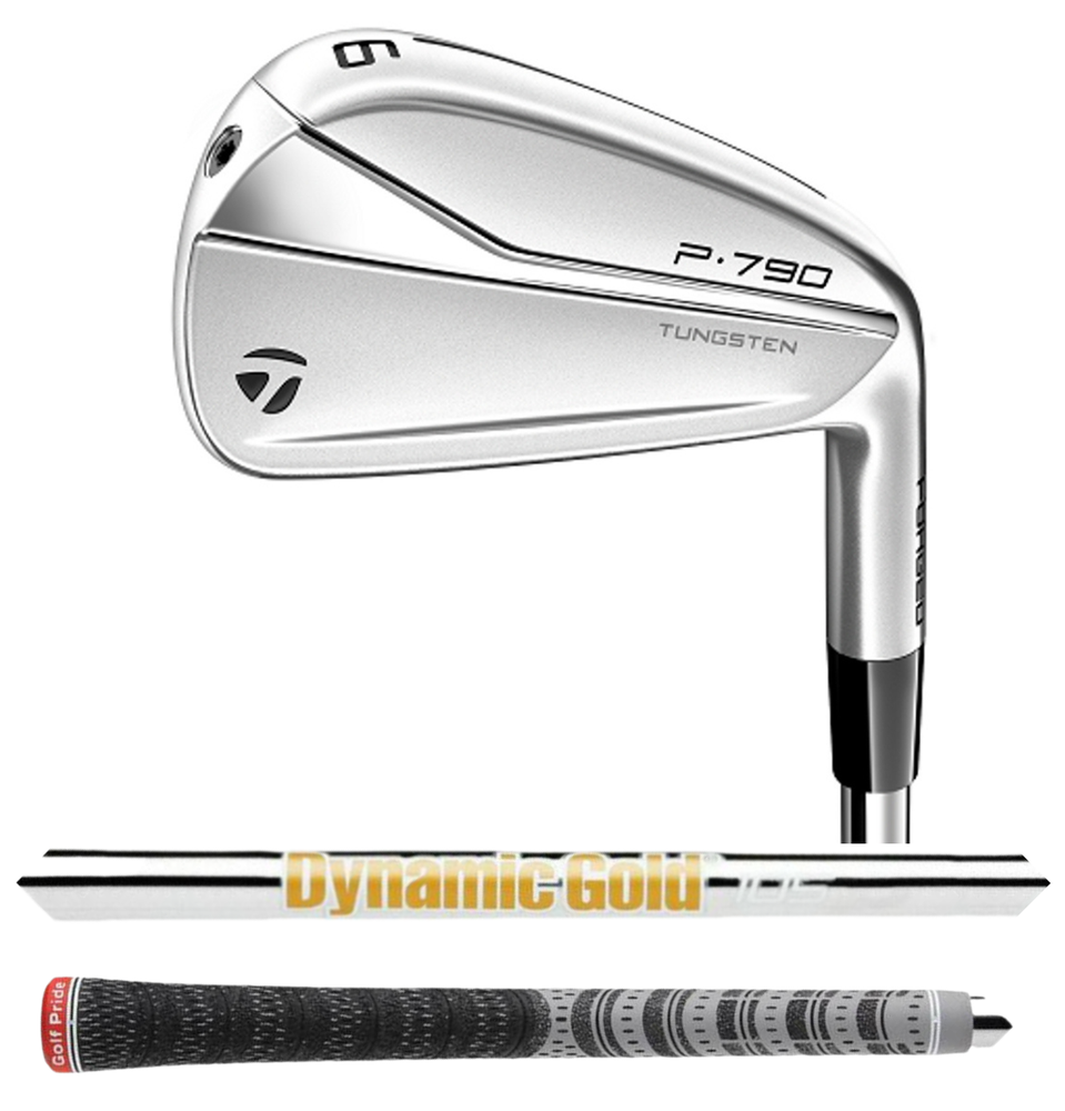 TaylorMade 2021 P790 #4 Iron with Dynamic Gold 105 VSS Regular Flex Shaft